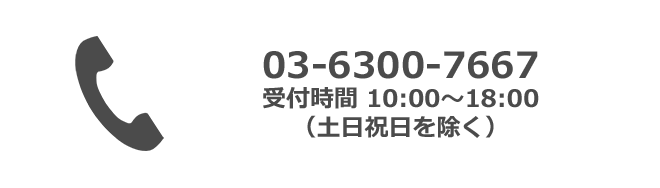 電話番号：03-6300-7667